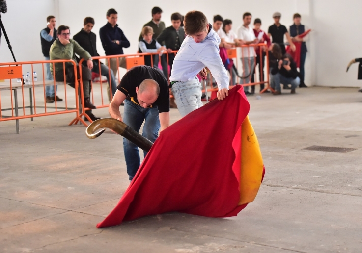 Rui Cardoso, (Academia do Campo Pequeno)na prova de toureio d e muleta